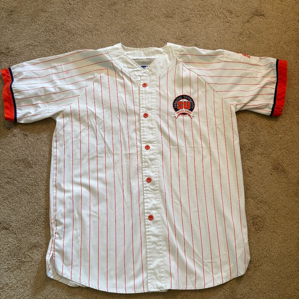 Syracuse University Orangemen Starter Men's Size XL Baseball Short Sleeve Shirt